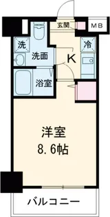 メイクスアート五反野【6階】の間取り