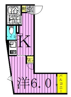 ブラン西新井【1階】の間取り