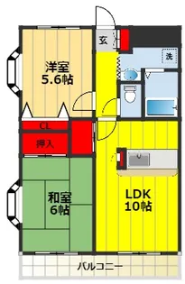 埼玉県川口市大字東本郷【マンション】の間取り