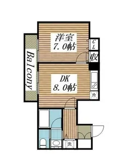 メゾン・ド・ヴィレ駒形【11階】の間取り