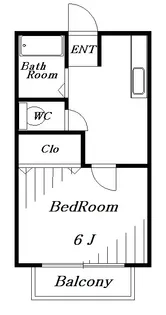 シティハイム藤【1階】の間取り
