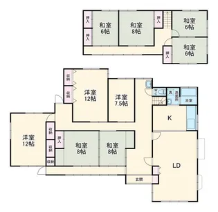 埼玉県鴻巣市屈巣【一戸建】の間取り