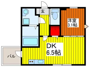 LEXIS Gran六町【1階】の間取り