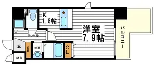 プレサンス大手前パークサイドII【3階】の間取り