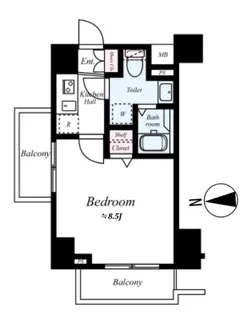 東京都文京区水道2【マンション】の間取り