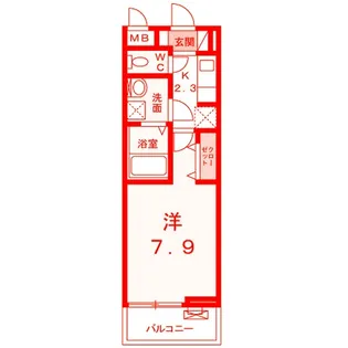 プレミール大船【1階】の間取り