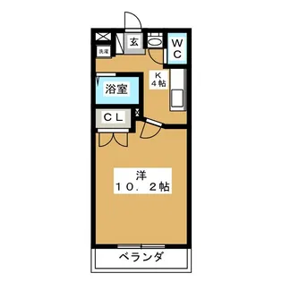 プチシャトー楽田【2階】の間取り