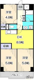 東京都練馬区三原台3【マンション】の間取り