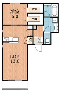 大阪府大阪市阿倍野区阪南町1【マンション】の間取り