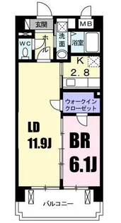ヴィラージエ【6階】の間取り