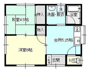 コーポ倉島【2階】の間取り