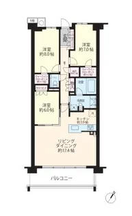 ザ・パークハウス新浦安マリンヴィラ カームプラザ【3階】の間取り