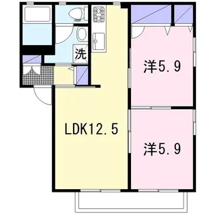 パークハウス【2階】の間取り