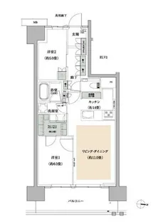 東京都江東区亀戸9【マンション】の間取り