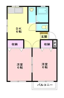 栄里第2マンション【3階】の間取り