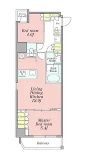 東京都新宿区山吹町【マンション】の間取り