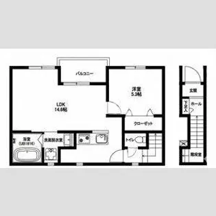 リーブルファイン一宮市乾町II 2号棟【2階】の間取り