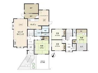 神奈川県鎌倉市今泉台3【一戸建】の間取り