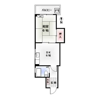 ブラン市村【4階】の間取り