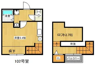 MAISONETIC Orange Peel【1階】の間取り