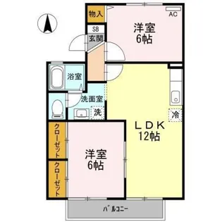 プレールSEGAWA A棟【2階】の間取り