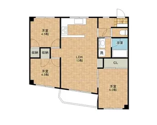 カーサ・デ・大和田【2階】の間取り