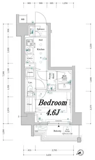 アクサスレジデンス目黒東【10階】の間取り