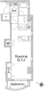 アクロス文京【4階】の間取り