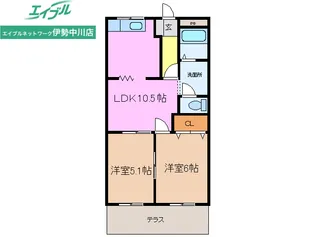 ガーデンロイヤル【1階】の間取り
