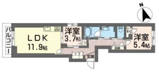 アーバングレイス【2階】の間取り