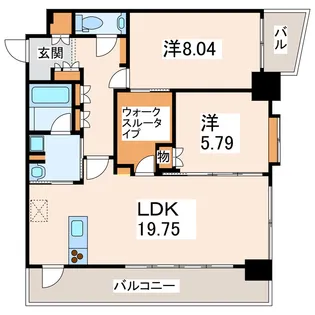 プルミエール九品寺【5階】の間取り