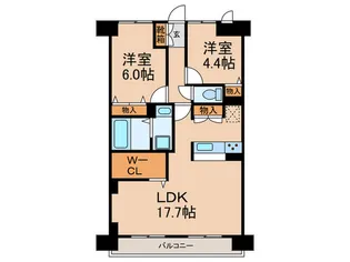 ライオンズマンション宇治大久保【4階】の間取り