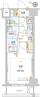 ハーモニーレジデンス池上【2階】の間取り