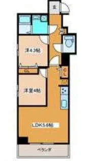 メゾンナカムラ【3階】の間取り