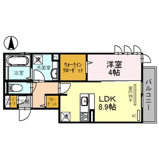 セリューアグレアブル【2階】の間取り