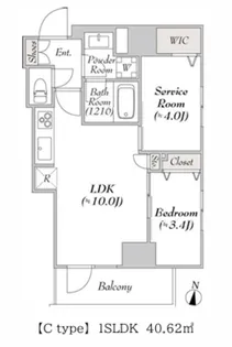 ミリアレジデンス両国II【7階】の間取り