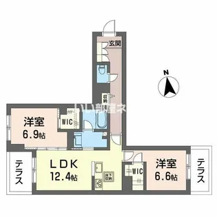 セントリビエ【1階】の間取り