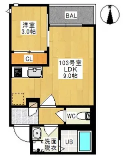 GRANDTIC LS(グランティック エルエス)【1階】の間取り