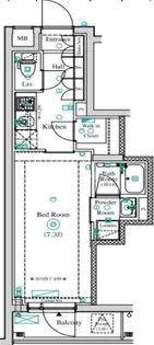 アンベリール墨田II【1階】の間取り