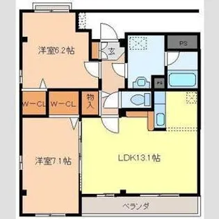 サンテラス【4階】の間取り