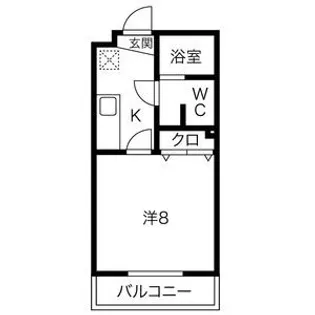 グランメールコート万野原【2階】の間取り