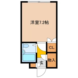 セントラル新富【2階】の間取り