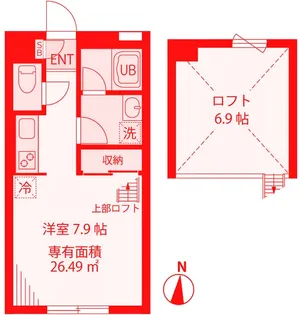 桜森スクエアII【2階】の間取り