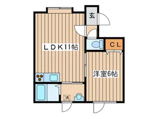 メゾンドシャルマンVI【1階】の間取り