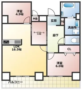 ソフィア【5階】の間取り