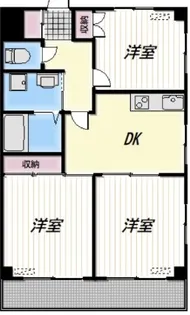 Flat I(フラットアイ)【2階】の間取り