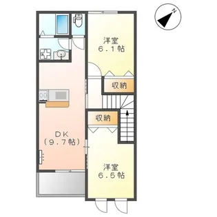 クレシアII【2階】の間取り