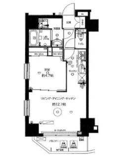 Rising place浅草四番館【2階】の間取り