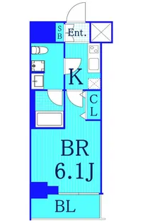 マキシヴ阪東橋ツインイースト【4階】の間取り