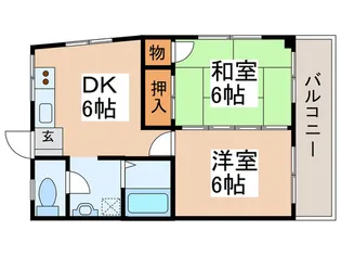 コ-ポ花【3階】の間取り